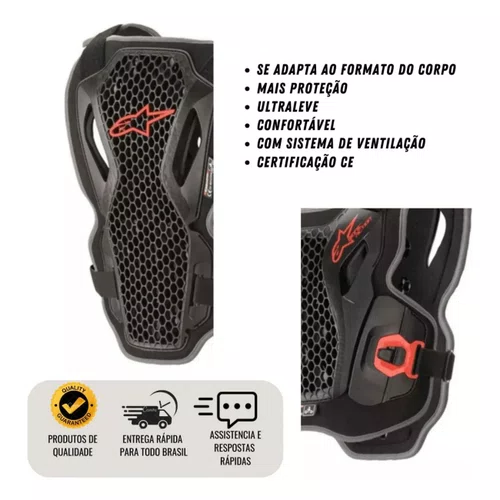 Colete Alpinestars Bionic Action Chest Motocross Enduro Bmx