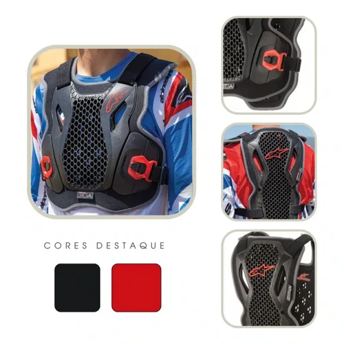 Colete Alpinestars Bionic Action Chest Motocross Enduro Bmx
