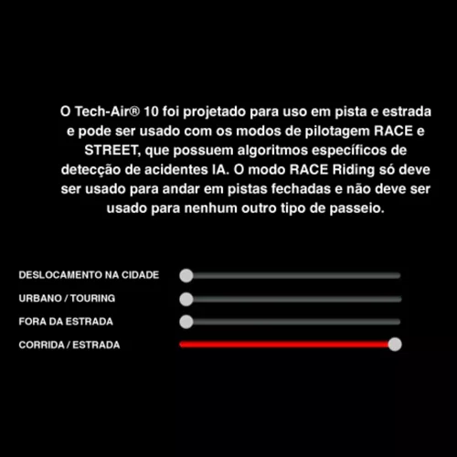 Colete Alpinestars Tech-Air 10 Race Tecnologia Moto GP Premium