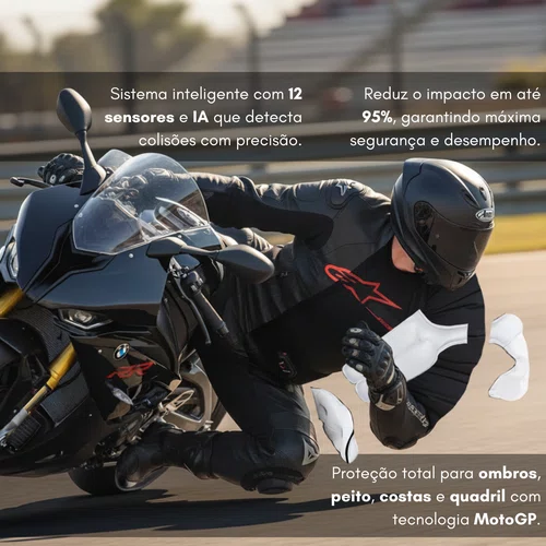 Colete Alpinestars Tech-Air 10 Race Tecnologia Moto GP Premium