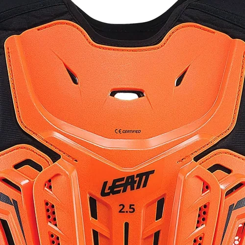 Colete Infantil Motocross Leatt 2.5 Chest Laranja Preto