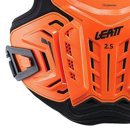 Colete Infantil Motocross Leatt 2.5 Chest Laranja Preto