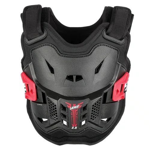 Colete Infantil Motocross Leatt 2.5 Mini Chest Preto Vermelho
