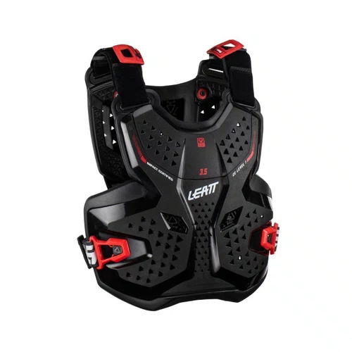 Colete Infantil Motocross Leatt 3.5 Chest Preto Vermelho