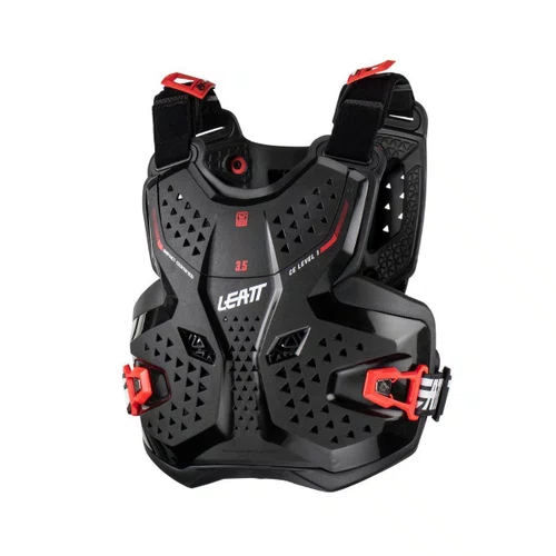 Colete Infantil Motocross Leatt 3.5 Chest Preto Vermelho