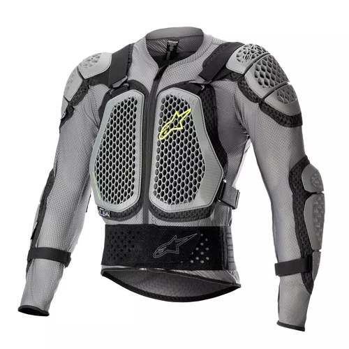 Colete Jaqueta Alpinestars Bionic Action V2 Cinz Pret Amarel