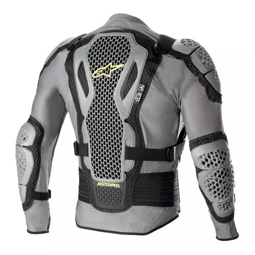 Colete Jaqueta Alpinestars Bionic Action V2 Cinza Preta Amarela