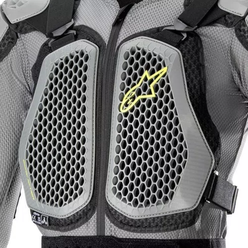 Colete Jaqueta Alpinestars Bionic Action V2 Cinza Preta Amarela