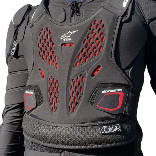 Colete Jaqueta Alpinestars Bionic Pro V3 Plasma Preto Vermelho Branco