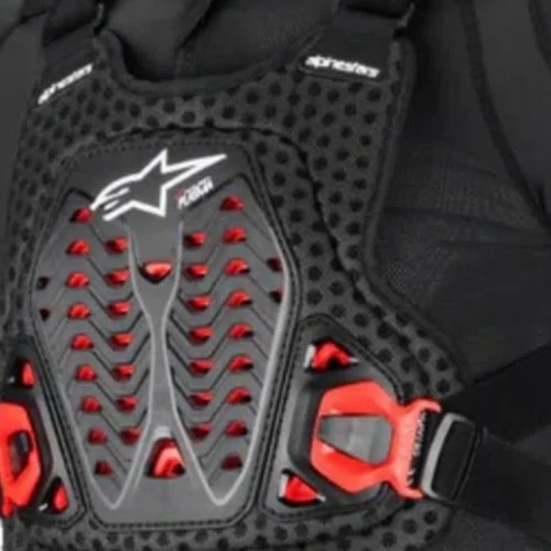 Colete Jaqueta Alpinestars Bionic XTR Plasma Preto Vermelho Branco