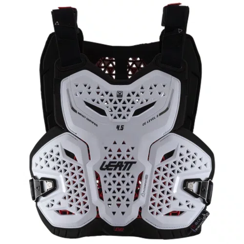 Colete Motocross Leatt 4.5 Evo Chest Enduro Trilha Branco
