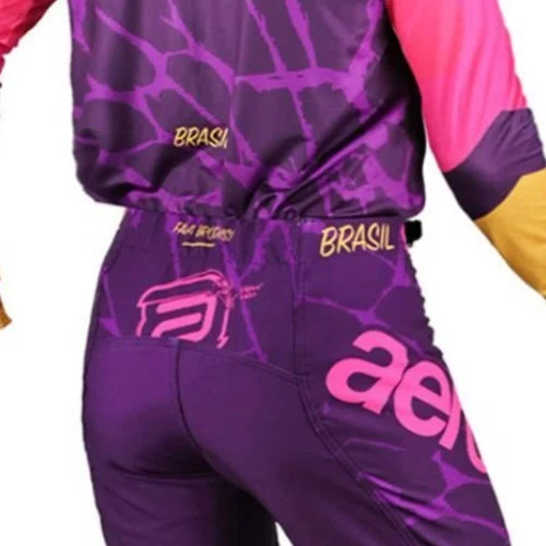 Conjunto ASW Concept Seismic Rigor Rico Romaniacs Roxo Rosa Amarelo