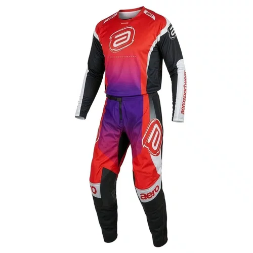 Conjunto ASW Image Cronos Vermelho Roxo Preto