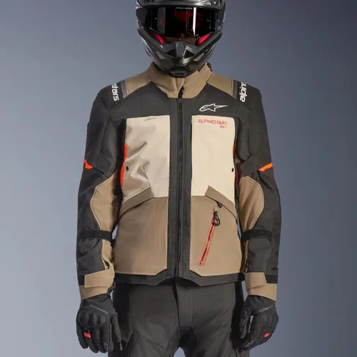 Jaqueta Alpinestars Andes V4 Drystar Cinza Bege Preto