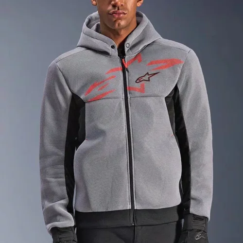 Jaqueta Alpinestars Chrome Superairflow Hoodie Preto Cinza