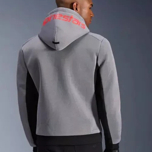 Jaqueta Alpinestars Chrome Superairflow Hoodie Preto Cinza