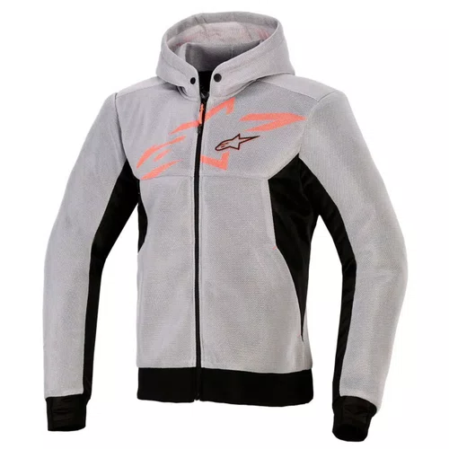 Jaqueta Alpinestars Chrome Superairflow Hoodie Preto Cinza