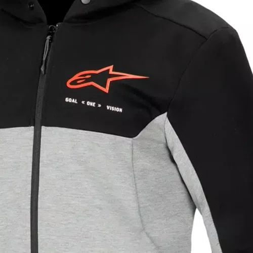 Jaqueta Alpinestars Chrome V2 Sport Hoodie Cinza Preto