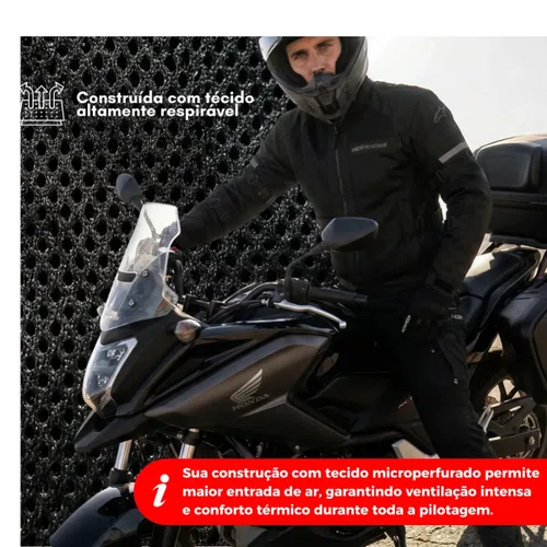 Jaqueta Alpinestars Crosshill WP Air Preto Black Premium