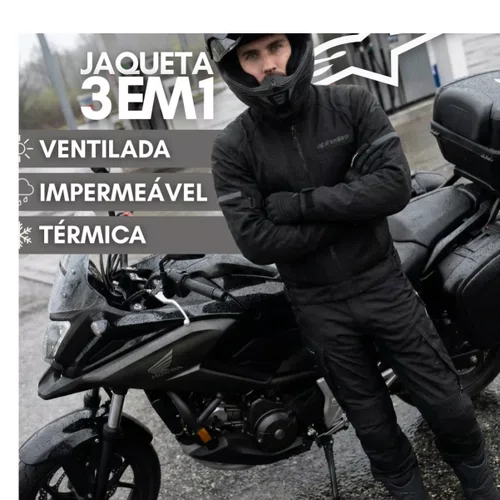 Jaqueta Alpinestars Crosshill WP Air Preto Black Premium