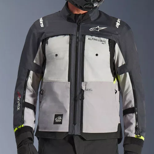 Jaqueta Alpinestars Cusco Drystar Gelo Cinza Escuro