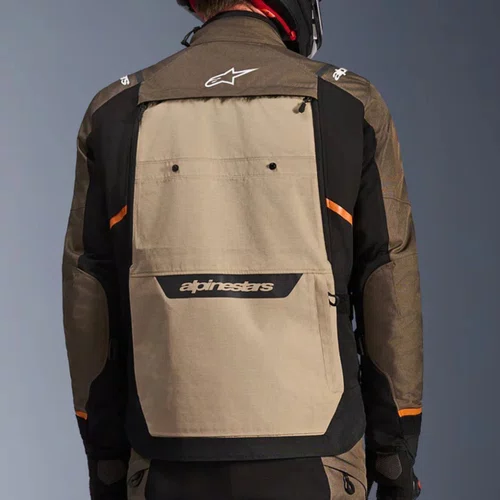 Jaqueta Alpinestars Cusco Drystar Marrom Alumínio Preta