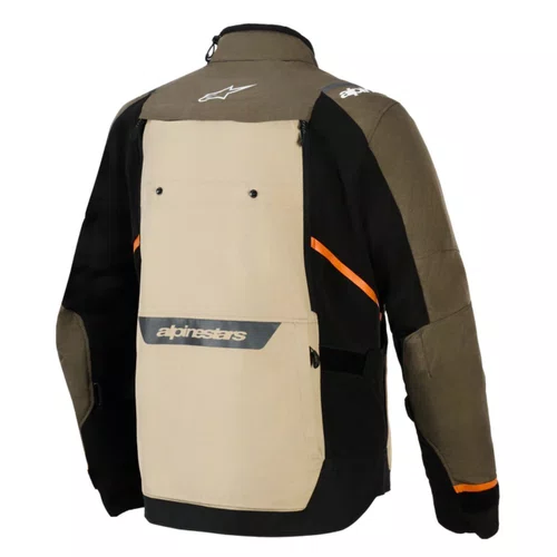 Jaqueta Alpinestars Cusco Drystar Marrom Alumínio Preta