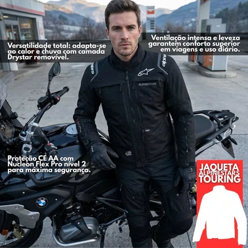 Jaqueta Alpinestars Cusco Drystar Preta