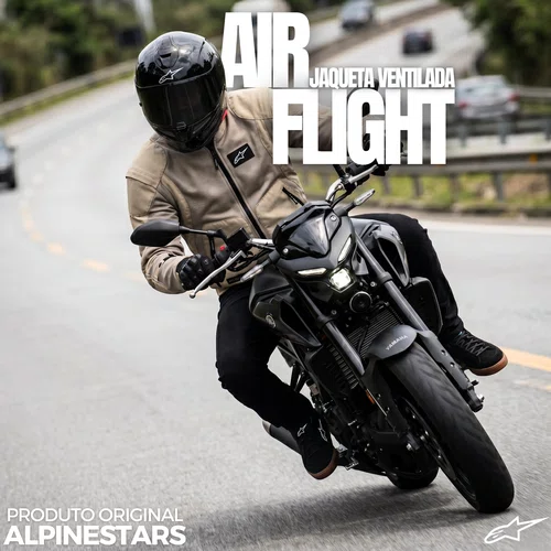 Jaqueta Alpinestars Flight Air Ventilada Marrom