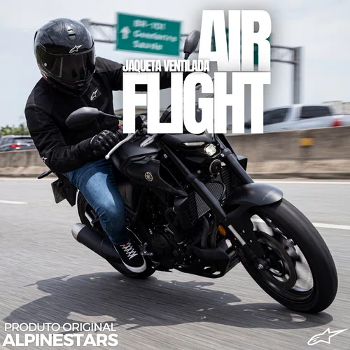 Jaqueta Alpinestars Flight Air Ventilada Preta