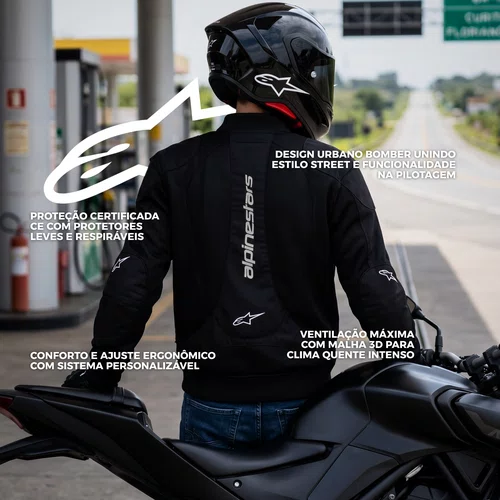 Jaqueta Alpinestars Flight Air Ventilada Preta