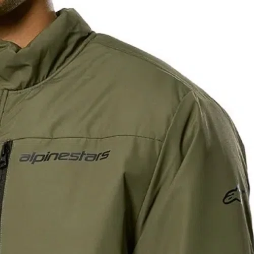 Jaqueta Alpinestars Genesis Insulated Verde Militar Com Capuz
