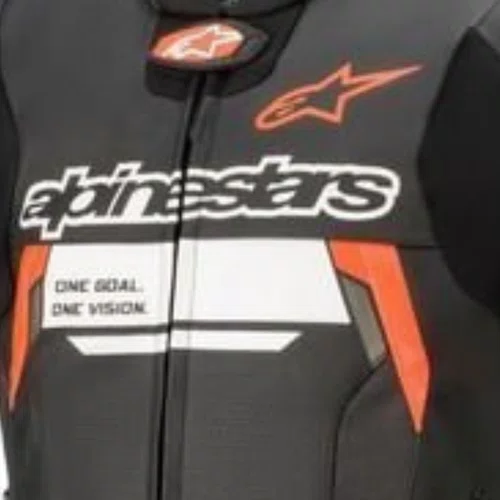Jaqueta Alpinestars Missile V2 Ignition Couro Preta Vermelha