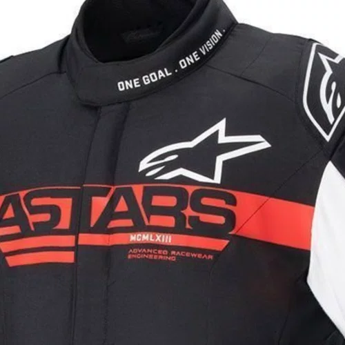Jaqueta Alpinestars Monza Sport Preto Vermelho Branco
