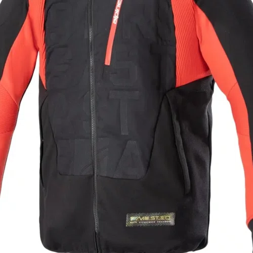 Jaqueta Alpinestars Most EQ Hybrid Hooded Preto Vermelho