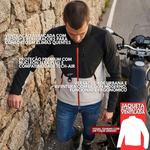 Jaqueta Alpinestars Provoke Preta Metal Cinza