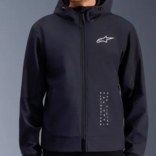 Jaqueta Alpinestars Radium Tech Hoodie Preta Branca