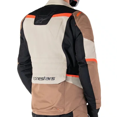Jaqueta Alpinestars ST 1 WP Caqui Areia Preta Vermelha Fluo