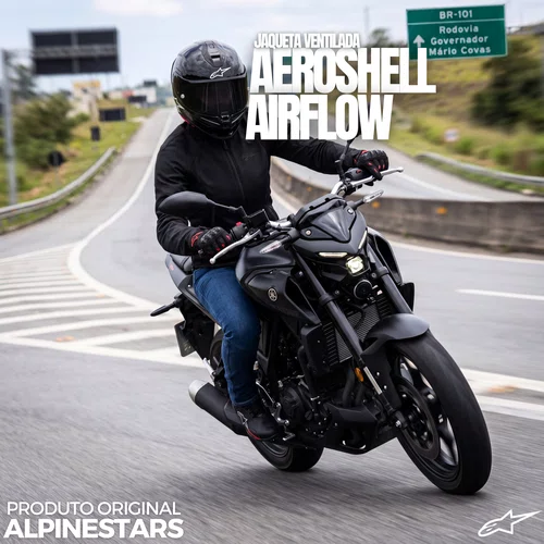 Jaqueta Alpinestars Stella Aeroshell Airflow Ventilada Preta