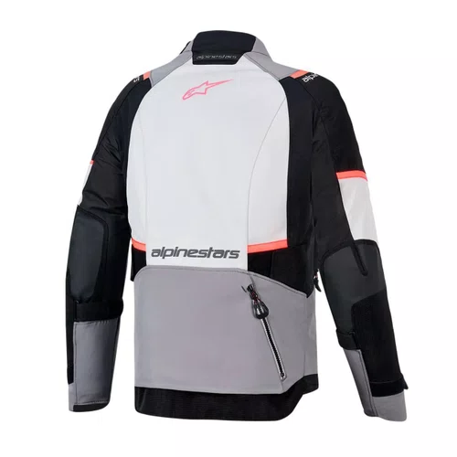 Jaqueta Alpinestars Stella Andes V4 Drystar Cinza Gelo Coral