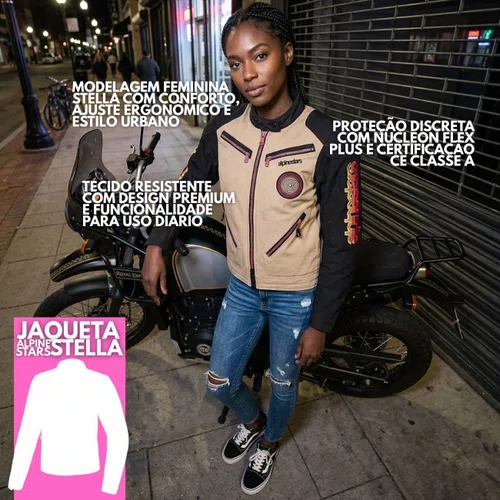 Jaqueta Alpinestars Stella Grace Alumínio Preta
