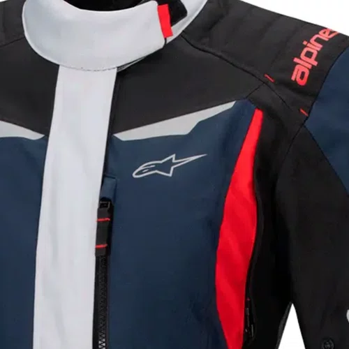Jaqueta Alpinestars Stella ST 1 WP Azul Escura Preta Vermelha