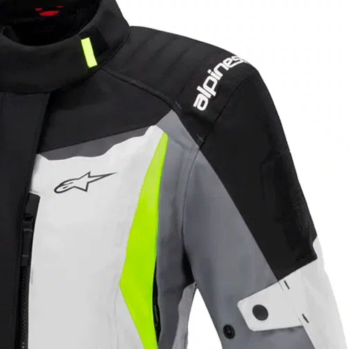 Jaqueta Alpinestars Stella ST 1 WP Cinza Gelo Preta Amarela
