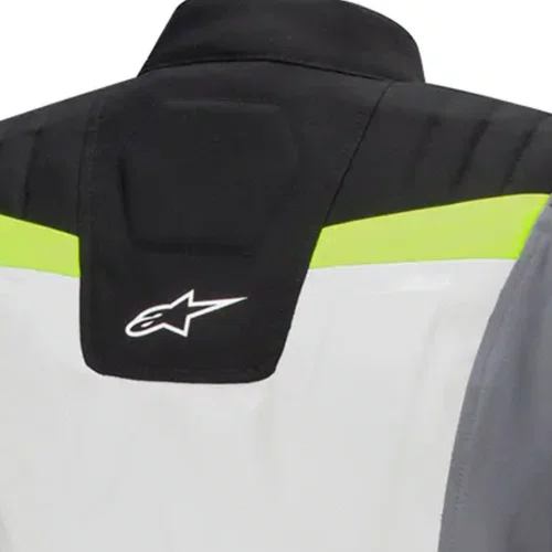 Jaqueta Alpinestars Stella ST 1 WP Cinza Gelo Preta Amarela