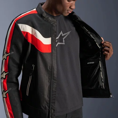 Jaqueta Alpinestars T Dyno Air Preta Vermelha Red Original