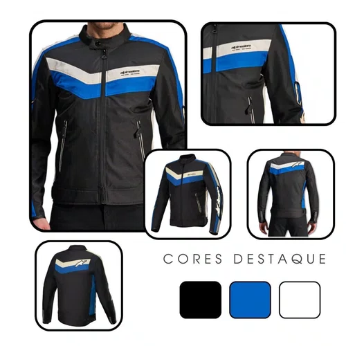 Jaqueta Alpinestars T Dyno WR Preta Azul Original Premium