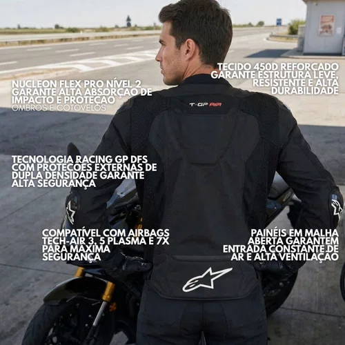 Jaqueta Alpinestars T GP Air Preta