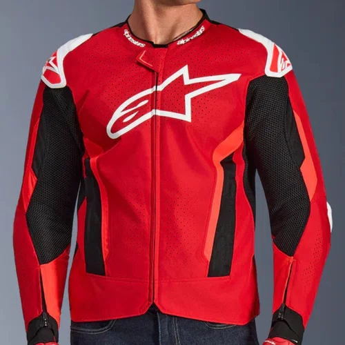 Jaqueta Alpinestars T GP Air Vermelha Fluo Preta