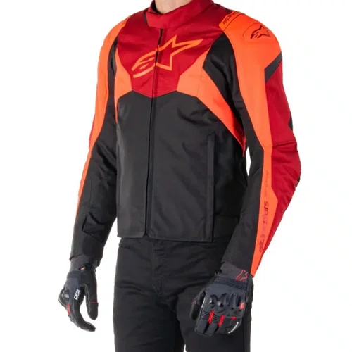 Jaqueta Alpinestars T Jaws V4 WP Preta Vermelha Escura Original