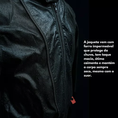Jaqueta  ASW 365 Lite Preta Masculina com Forro Térmico e Impermeável